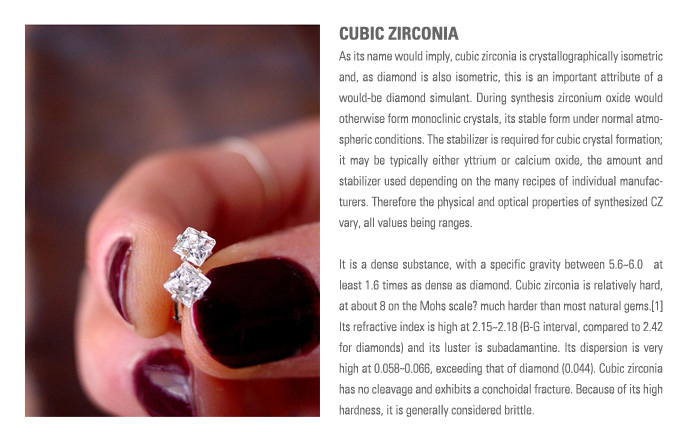 TATIAS钛金属戒指均镶嵌有瑞士著名彩色宝石供应商SIGNITY公司生产的方晶锆石。